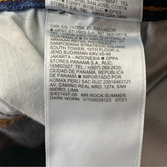 Old Navy Women 4 Jeans Rockstar Super Skinny Dark Wash Distressed Mid Rise - Picture 9 of 9